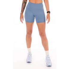 Træningstøj - Turkis Shorts Nike Women's One High Waisted 5" Biker Shorts - Smokey Blue/Black