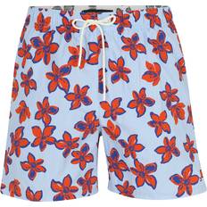 Blommiga - Herr Badkläder Tommy Hilfiger Badeshorts Mit Allover-Muster - Hellblau