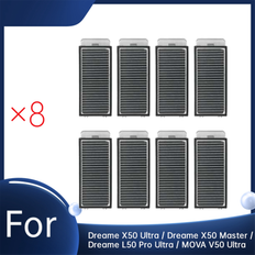 8 Pcs Filter for Dreame X50 Ultra/MOVA V50 Ultra Robot Vacuum