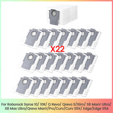 22pcs Dust Bags for Roborock Saros 10/10R Q Revo Qrevo S/Slim
