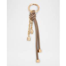 Michael Kors Keychains Michael Kors Gold-Tone Cord Bag Charm - Natural