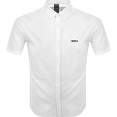 White Shirts BOSS Regular Fit 4-Way Stretch Jersey Shirt - White