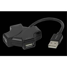 Deltaco USB-hubs Deltaco USB-A Hub 480 Mbps 4 port