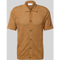 Selected Homme Koftor Selected Homme Slharco SS Knit Structure Polo Card - Chipmunk