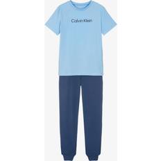 Calvin Klein Nattplagg Calvin Klein Boys Two Tone Pyjamas - Blue Cotton