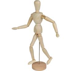 URBN Living 33cm Wooden Manikin Mannequin Adjustable Flexible Limbs Figure Artist Drawing
