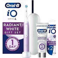 Oral b io4 Oral-B iO4 Lavender Electric Toothbrush Radiant Whitening Gift Set