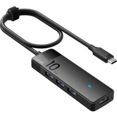 Usb hubb 3.2 gen 2 Inateck USB C-hub USB 3.2 Gen 2 10 Gbps 50 cm