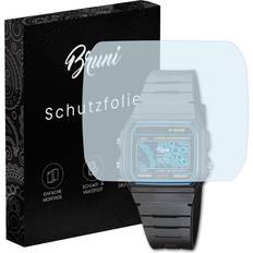 atFoliX Bruni 2x Protective Film for Casio F-91W-1YEF Screen Protector