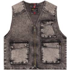 Alpha Industries Västar Alpha Industries Stentvättat Linne Cargostil - Svart