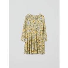 Polarn O. Pyret Dresses Polarn O. Pyret Meadow Print Kids Dress - Yellow