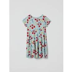 Everyday Dresses - Green Polarn O. Pyret Poppy Print Kids Dress - Green