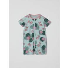 Polarn O. Pyret Night Garments Polarn O. Pyret Sea Life Shortie Kids Sleepsuit - Green