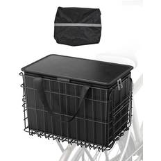 VEVOR Rear Bike Basket Folding Bicycle Basket Cargo Net Liner Waterproof Cover