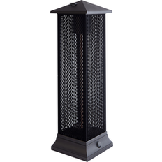 Patio Heaters & Accessories Beliani Halogen Electric Freestanding Patio Heater Steel Black