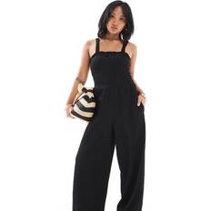 Only Petite Shirred Jumpsuit - Black