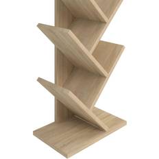 Newspaper Racks Ebern Designs 5 Tier Tree Shaped Magazine Natural 65cm H x 33cm W x 18.6cm D Newspaper Rack