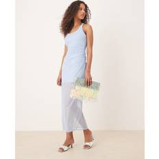 Abercrombie & Fitch Blue Dresses Abercrombie & Fitch Mesh Racerback Maxi Dress Blue