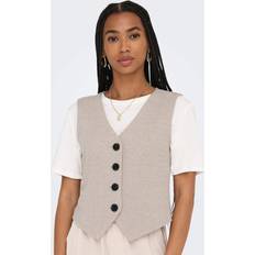 Only Habitvest Med Tekstur - Beige