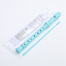 Recorders Torribaly Pink-8 Holes Soprano Recorder with Cleaning Rod