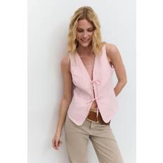 Gina Tricot Västar Gina Tricot Kostymväst Med Knytning - Rosa