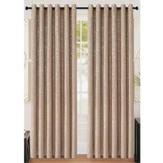Curtains & Accessories Latitude Run Chehabi Eyelet Blackout Thermal Curtain 229 x 229 cm Beige