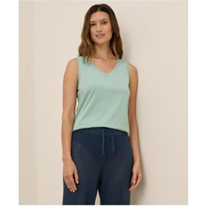 pact Women's Agave Green Softspun V-Neck Tank