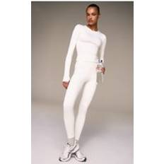 Vita Leggings PrettyLittleThing Bone Ultimate Legging - Marshmallow White
