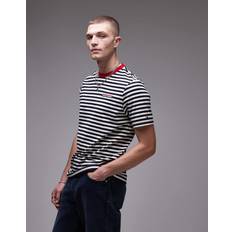 Tommy Hilfiger Multifärgade Överdelar Tommy Hilfiger Randig T-shirt Med Tryck Flera - Flerfärgad