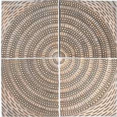 Home ESPRIT Modern Gold Wall Decor 80x80cm 4pcs
