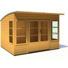 Large Cabins Shire Orchid Summerhouse 10 ft x 8 ft Brown (Building Area )