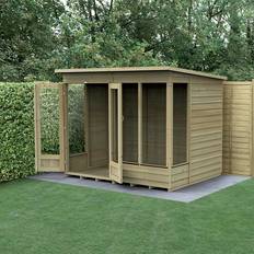 Shed with window Forest Garden Oakley Overlap Pent Summerhouse 8 x 6 ft (Building Area )