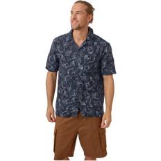 Firefly Herr Skjortor Firefly Vacay Printed M Skjorta - Blue Koi Fish