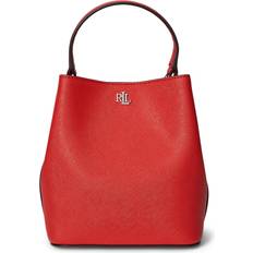 Dame - Skind Bucket Bags Lauren Ralph Lauren Crosshatch Small Reese Bucket Bag - Red