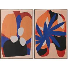 Home ESPRIT Urban Multicolor Wall Decor 80x120cm 2pcs