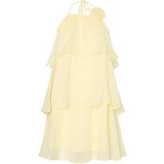 Chiffon Tøj Pieces Coctailkjole - Pastelgul