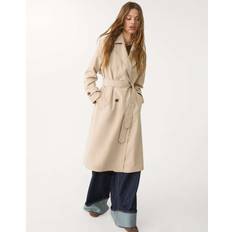 Long Trench Coat - Stone