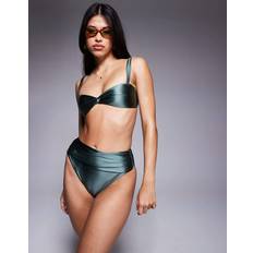 Women Bikinis KBX KBX High Waist Bikini Bottom - Green