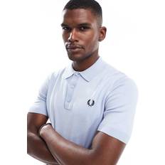 Fred Perry Polo Shirts on sale Fred Perry Men's Cotton Knitted Polo - Light Smoke