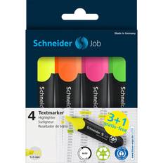 Schneider Skriveredskaber Tekstmarker Overstregningstusch 4-pak