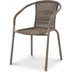 Bari Brown Metal Armchair