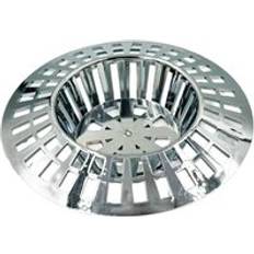 Sink Strainers Basin Sink Basket Strainer Grid Cover Chrome Plastic 60mm