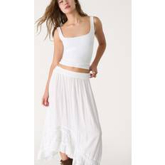 Stradivarius Tank Top With Square Neck - White