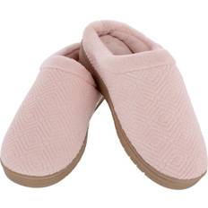 Fleece Slippers Isotoner Women's Sculpted Microterry Hoodback Clog Slippers - Evening Sand