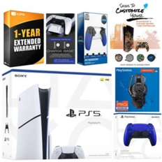 Game Consoles Sony Playstation 5 Slim Disc with Extra Cobalt Blue