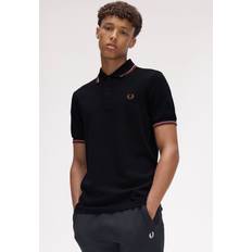 Fred Perry Clothing Fred Perry Twin Tipped Polo Shirt - Black