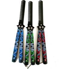 Hair Products Wanlian Beautiful Comb Stainless Steel Folding Practice Combs 3 Dragon