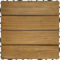 Timber Achim 12-in x 12-in 27-Pack Honey Oak Unfinished Wood Deck