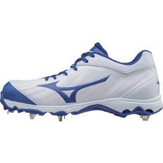 Baseball Shoes Mizuno Women's 9-Spike Advanced Sweep 3 Softball Shoe - White/Royal