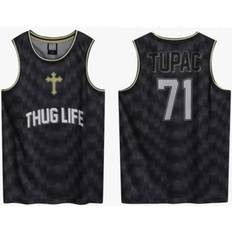 Tupac Thug Life Black Basketball Jersey X Large